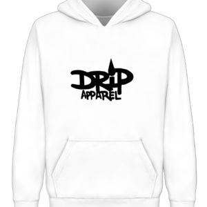 Drip Apparel Long Sleeve Hoodie White